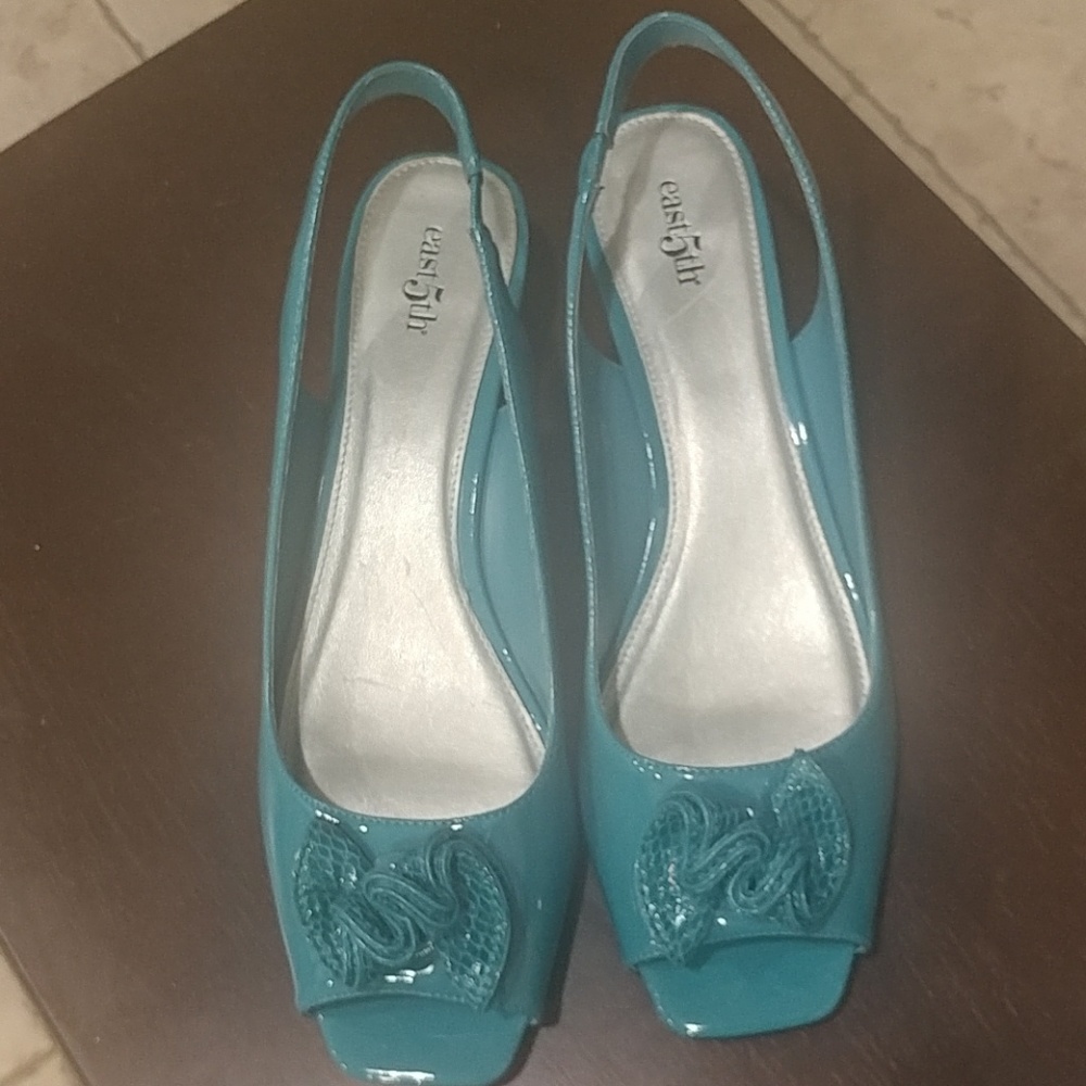 Sling Back Patent Sandals